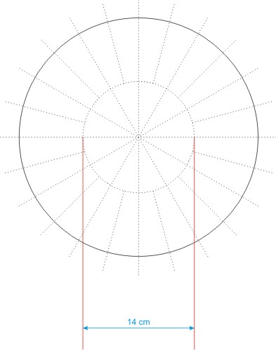Molde de corte para uma Torta Tenta&ccedil;&atilde;o EXTRA GRANDE