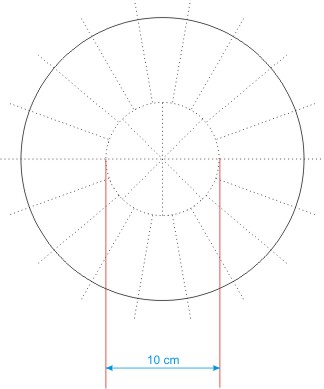 Molde de corte para uma Torta Tenta&ccedil;&atilde;o GRANDE